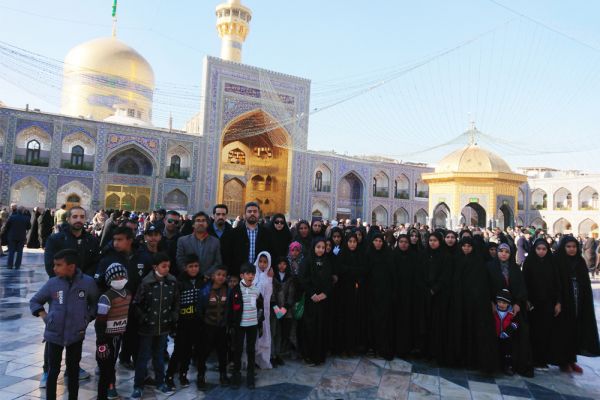 With the grace of God and special attention of Imam Reza (as) , 1100 orphans and disadvantaged and vulnerable groups from different parts of Tehran, Hormozgan