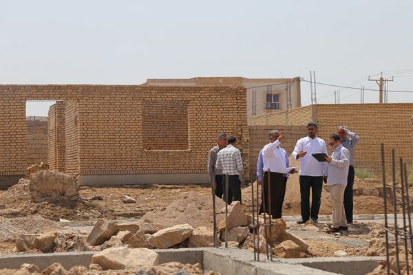 In the process of building 80 residential units in the rural orphans of Khuzestan province (saye-e-Rezvan project), and following the recent visit by the managing director of Ashraf Al-Anbia,