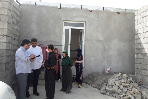 Following the construction of 14 housing units for orphans and earthquake victims in the villages of Talas Babajani, Kermanshah Province, on 2018/08/14, Ashraf-al-Anbia's charitable