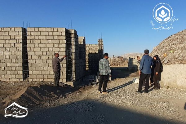 بازدید دوره ای از روند ساخت پروژه 114 واحد مسکن ایتام روستایی استان هرمزگان(سایه رضوان 6)